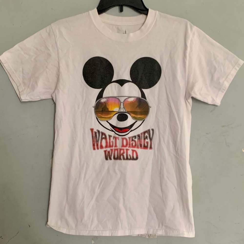 3 for $10 Disney White Mickey Mouse with Sunglasses ‘Walt Disney World' Tee